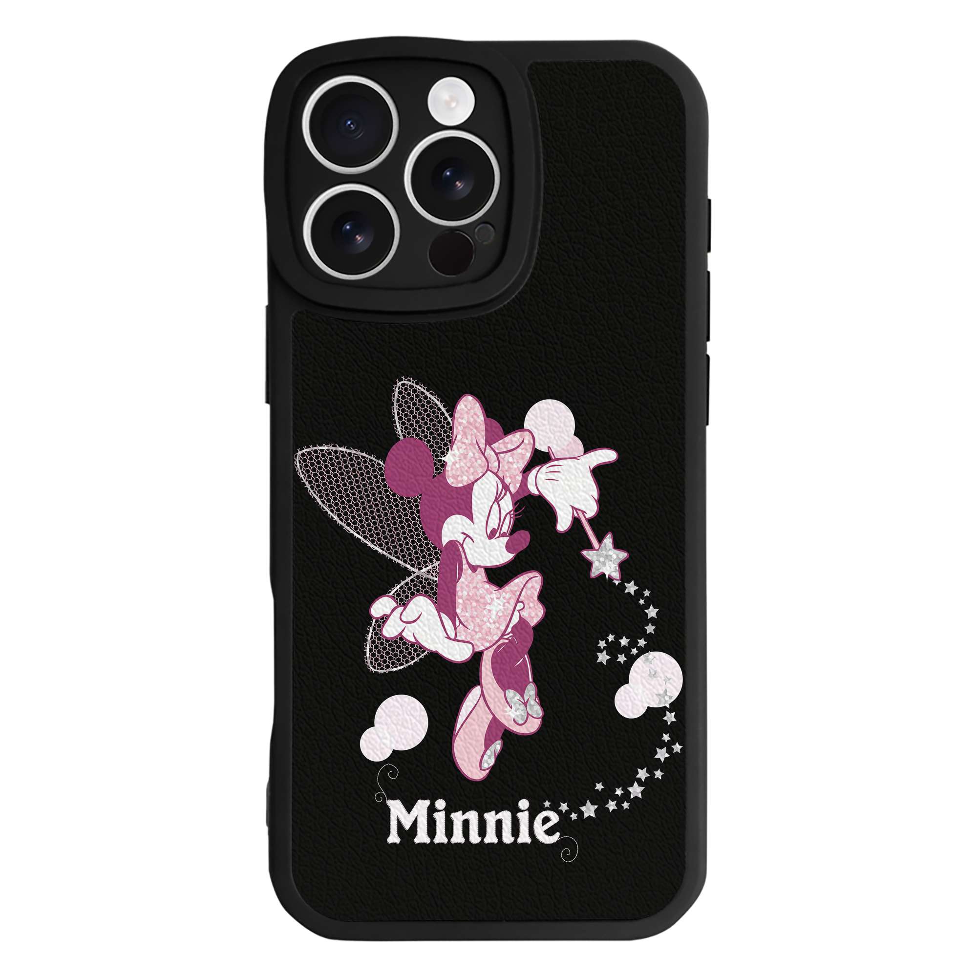 （画像用） ミッキーマウス Mickey Mouse 【iPhone 16シリーズ対応】シリコンスマホケース（レザー調） 材質：シリコン